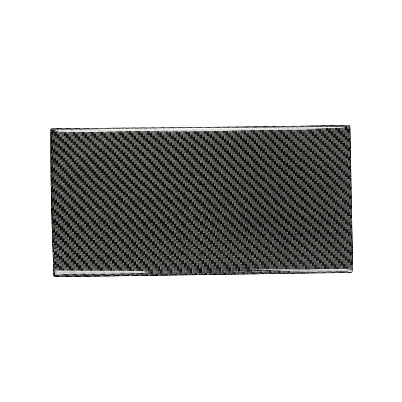 Carbon effect decorative sticker for central cup holder