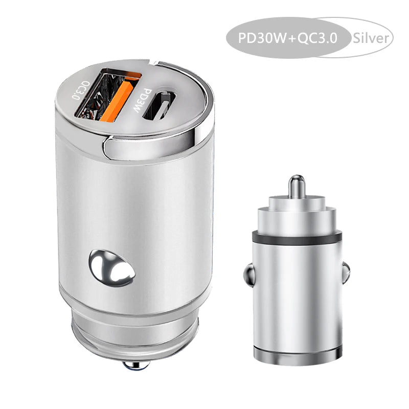 Ultra-compact cigarette lighter charger