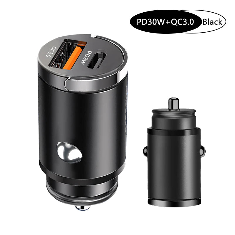 Ultra-compact cigarette lighter charger