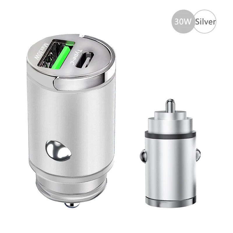 Ultra-compact cigarette lighter charger