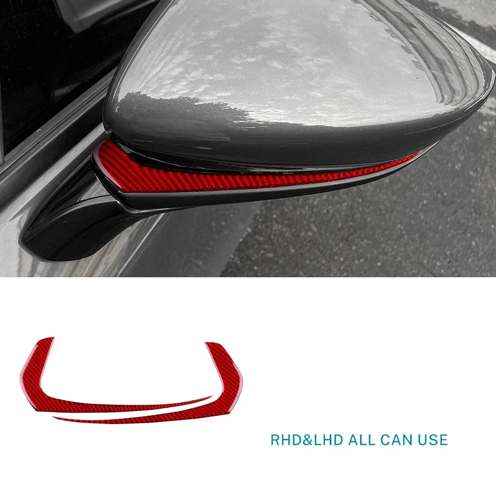 Baguettes de rétroviseurs extérieurs en fibre de carbone autocollantes – Mazda 3 BP – photo 8
