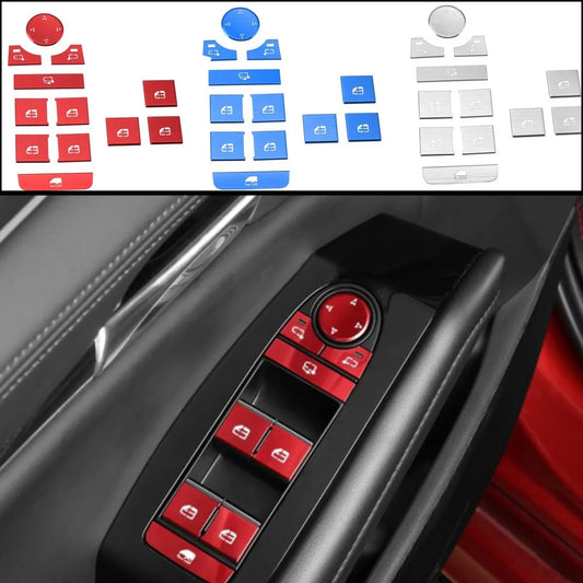 Aluminum Window Regulator Button Covers - Premium Interior Trim Kit