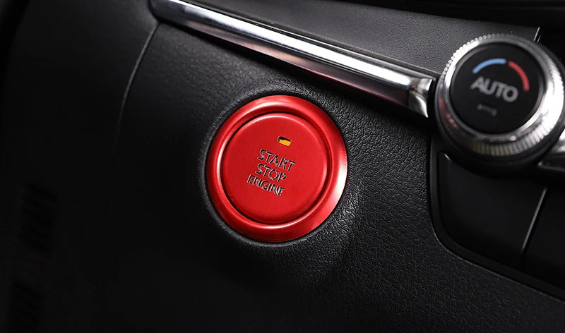 Decorative cover for Auto-Hold / handbrake and Start engine buttons
