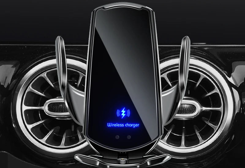 Custom-made base phone holder with magnetic attachment or wireless charger