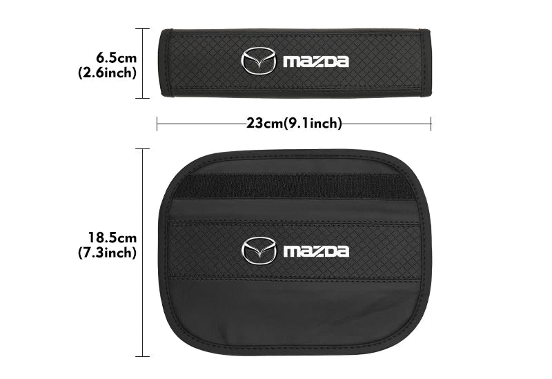 Soft Leatherette Seat Belt Pad – Mazda Edition