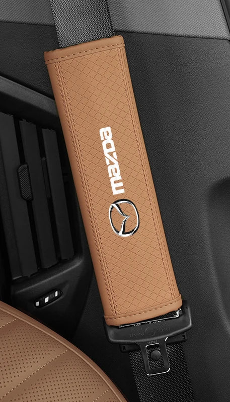 Soft Leatherette Seat Belt Pad – Mazda Edition