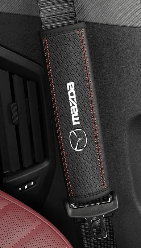 Soft Leatherette Seat Belt Pad – Mazda Edition