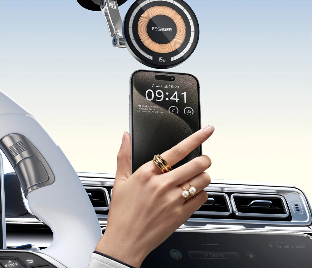 Magnetic phone holder or wireless charger