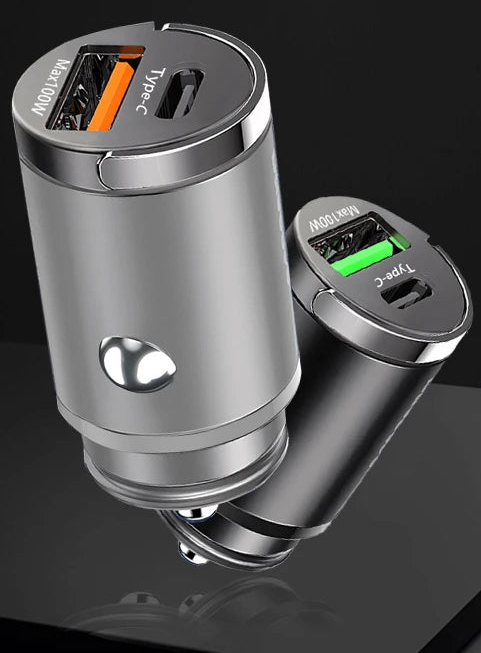 Ultra-compact cigarette lighter charger