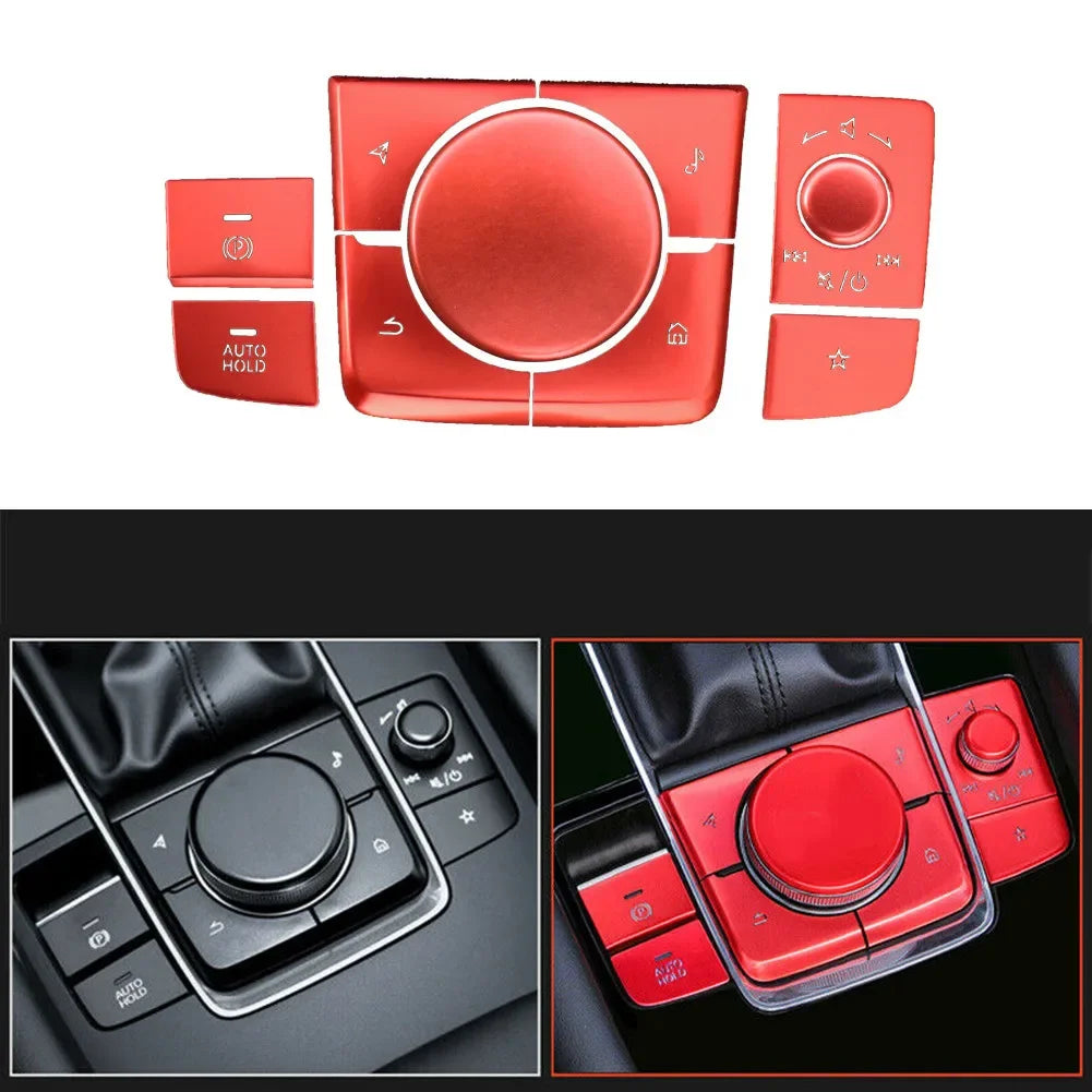 Aluminum multimedia button covers