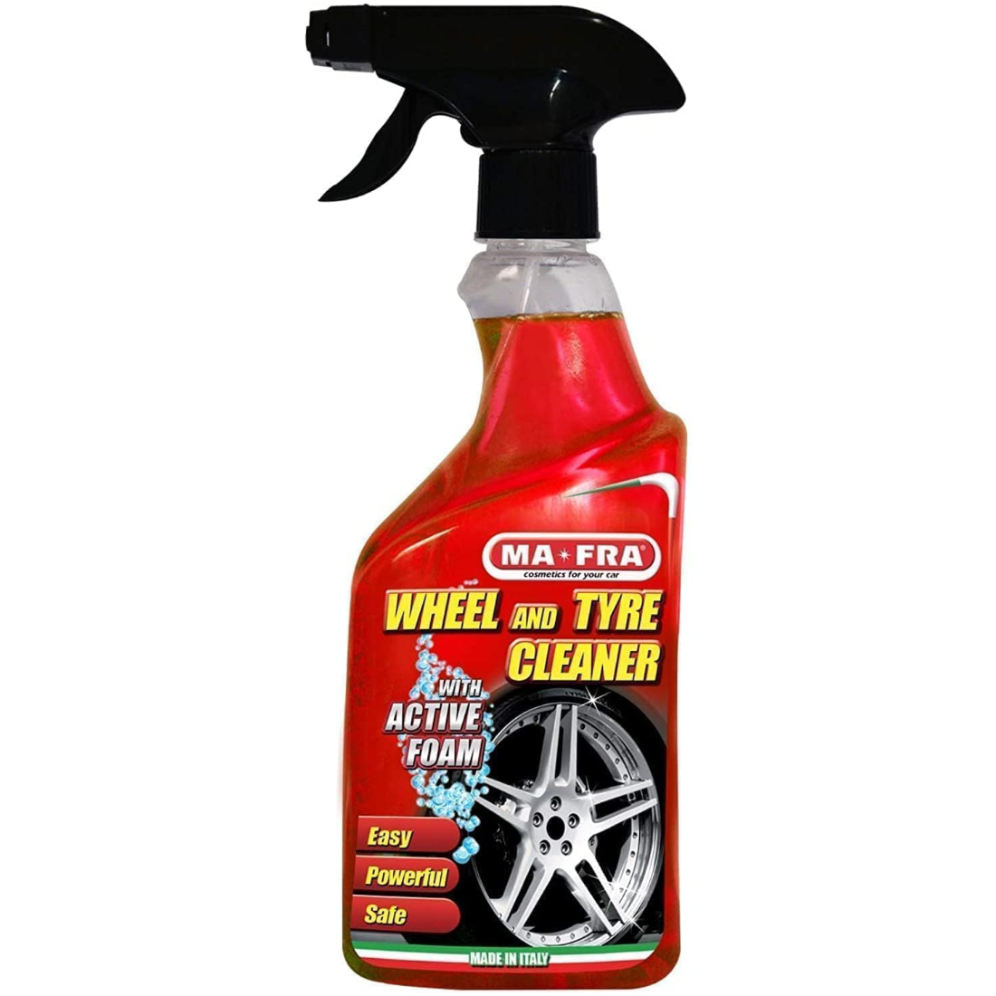Mafra Tire & Rim Cleaner 500ml – Cleansing Effect 💦 Deep Degreases ✨ Without or With Foam – Instant Shine 🚗