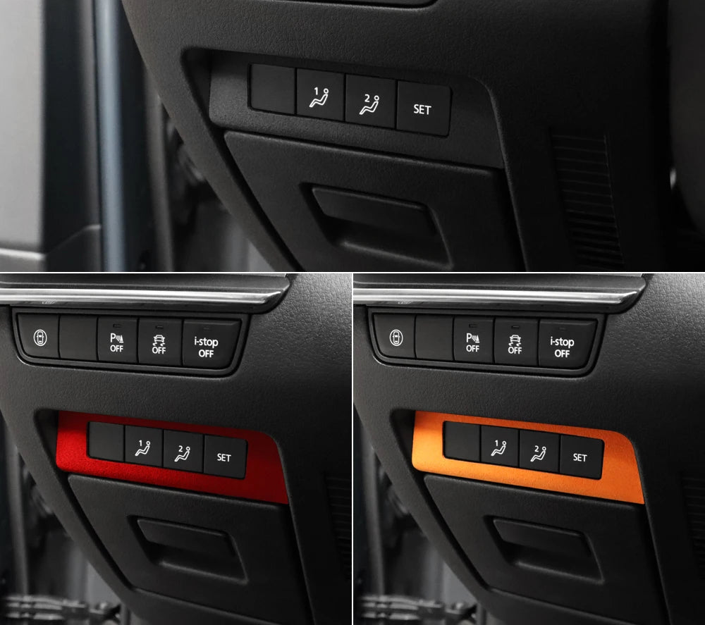 Suede seat memory adjustment panel trim protection