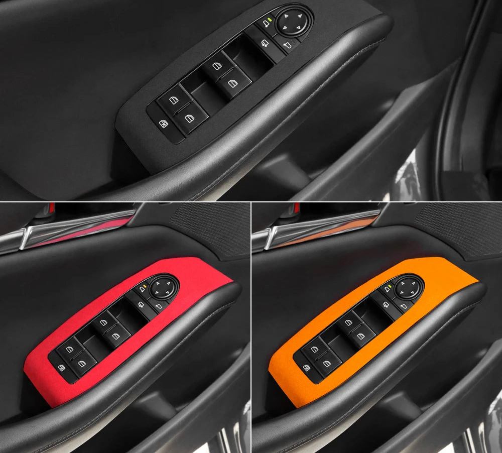 Suede interior window regulator panel protection