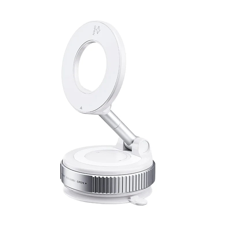 Phone holder with magnetic suction cup mount