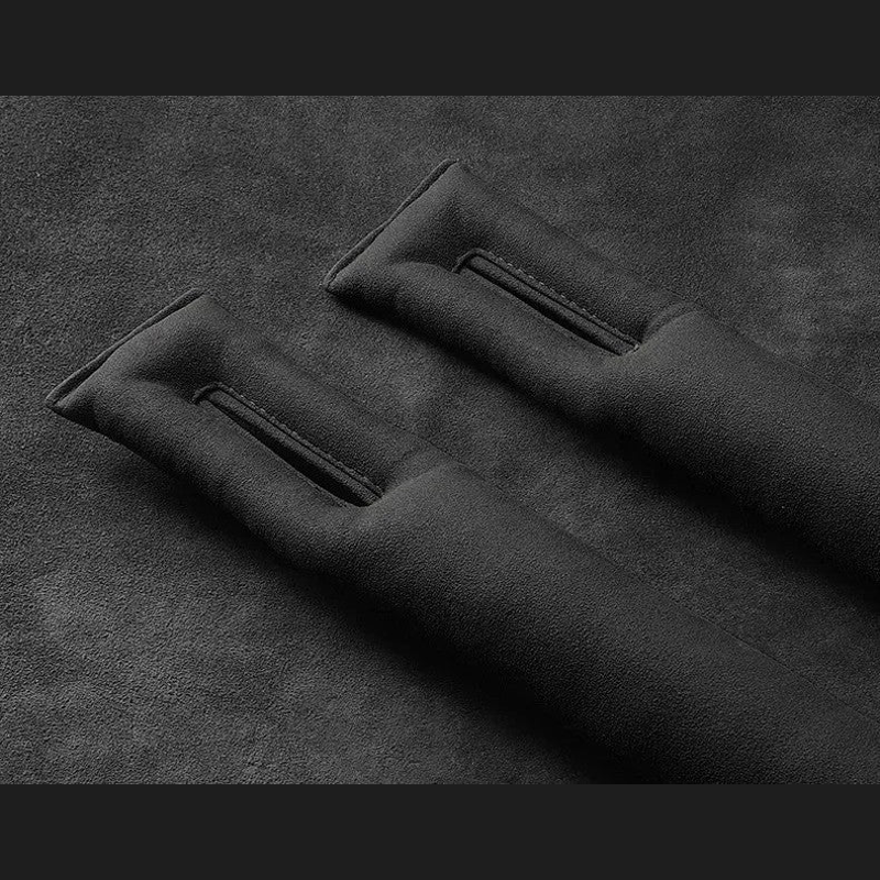 Suede seat gap filler cushion