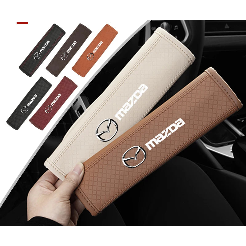 Soft Leatherette Seat Belt Pad – Mazda Edition
