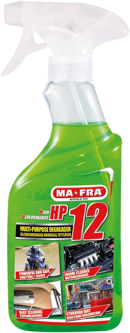 Mafra, HP12, Dégraisseur Universel Multi Usage avec Formule Active, pour Toutes Les Surfaces, Puissant et Sûr sur Les Parties Traitées, Format 500ml