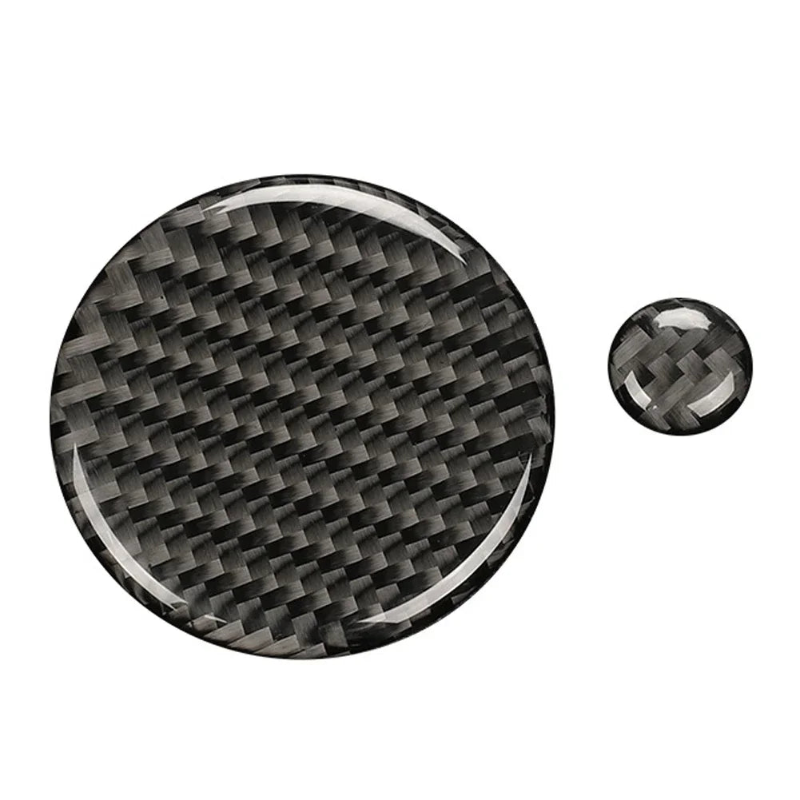 Carbon finish volume button cover