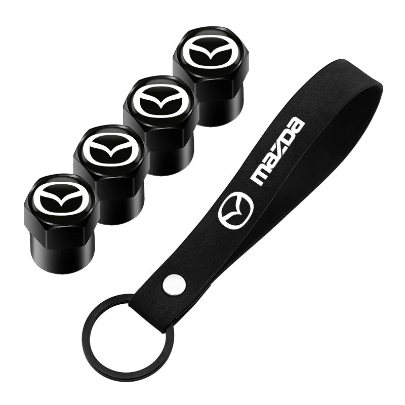 Capuchons valve noir logo Mazda lanière porte-clés édition tous modèles Mazda - Mazdrive