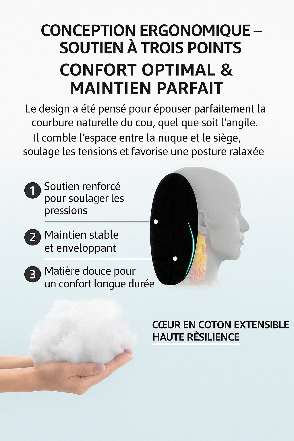 Comfortable Car Seat Headrest Cushion – Mazda Edition