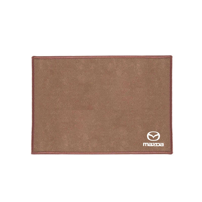 Chiffon microfibre suèdine rouge logo Mazda nettoyage intérieur cuir alcantara - Mazdrive