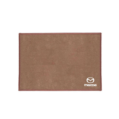 Chiffon microfibre suèdine rouge logo Mazda nettoyage intérieur cuir alcantara - Mazdrive
