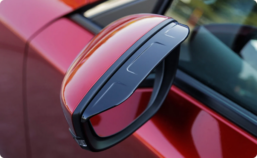 Coques pare-pluie rétroviseur noir Mazda 3 4ème génération 2019-2026 paire - Mazdrive
