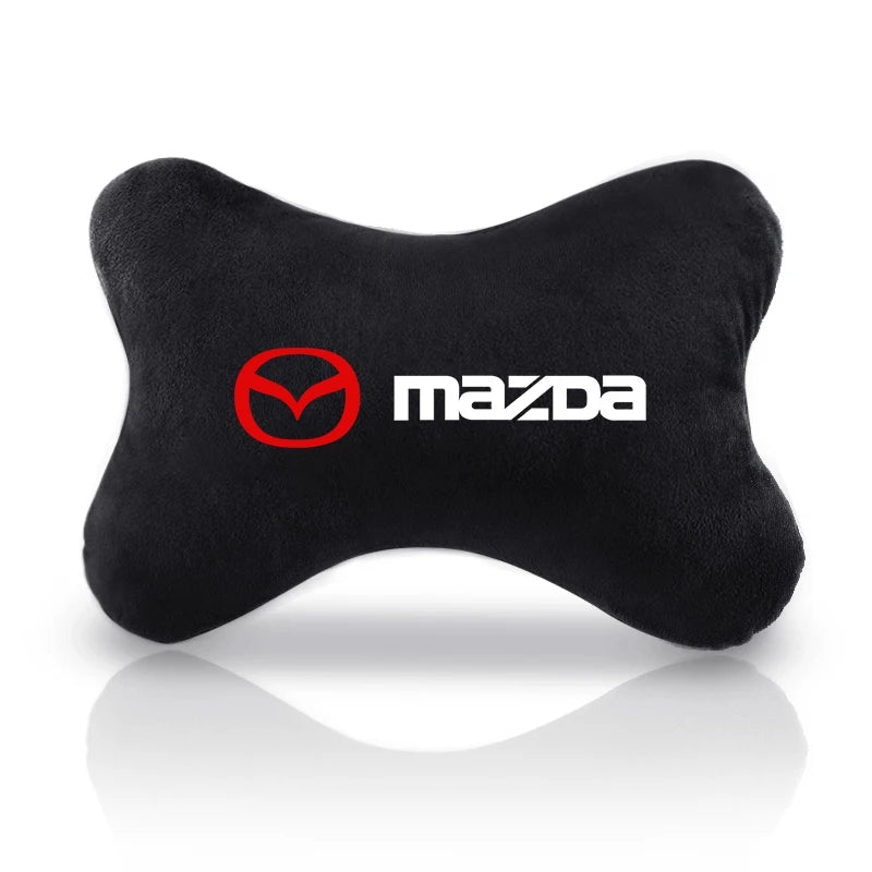 Coussin repose-tête confortable noir logo Mazda siège auto tous modèles Mazda - Mazdrive