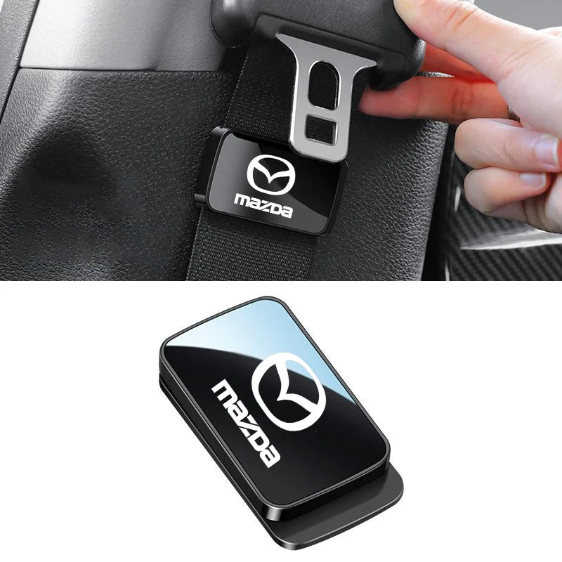 Fixateur magnétique ceinture sécurité noir logo Mazda confort siège tous modèles - Mazdrive