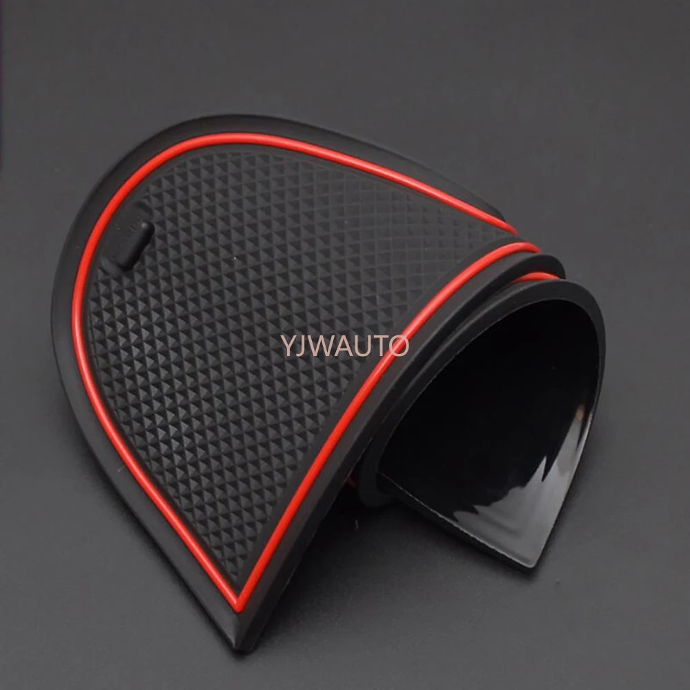 Door Slot Mat for Mazda3 2020 Gate Groove Cushion Car Door Rubber Cup Holder Mats Anti-slip Carpets Position