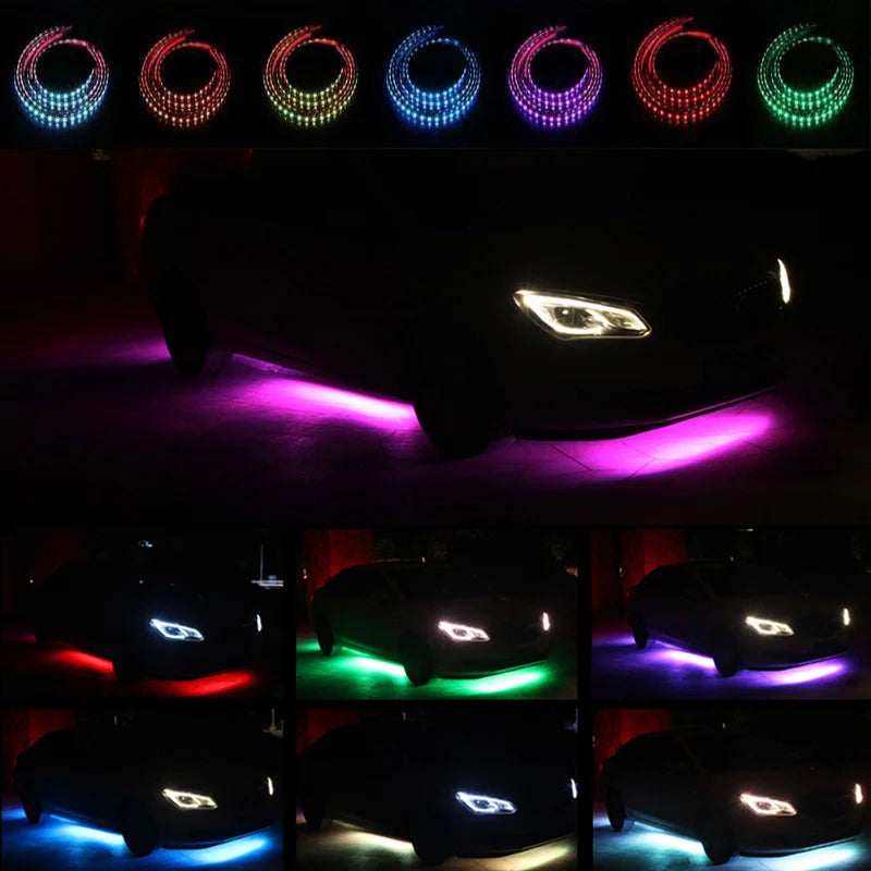 Kit Néon LED Sous Châssis (Underglow) 8 Couleurs & Mode Musique 🌈