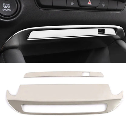 Baguette de Console Centrale Inox avec Contour USB – Mazda 3 BP