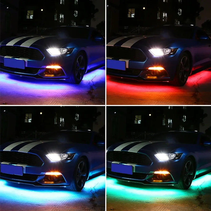 Kit Néon LED Sous Châssis (Underglow) 8 Couleurs & Mode Musique 🌈