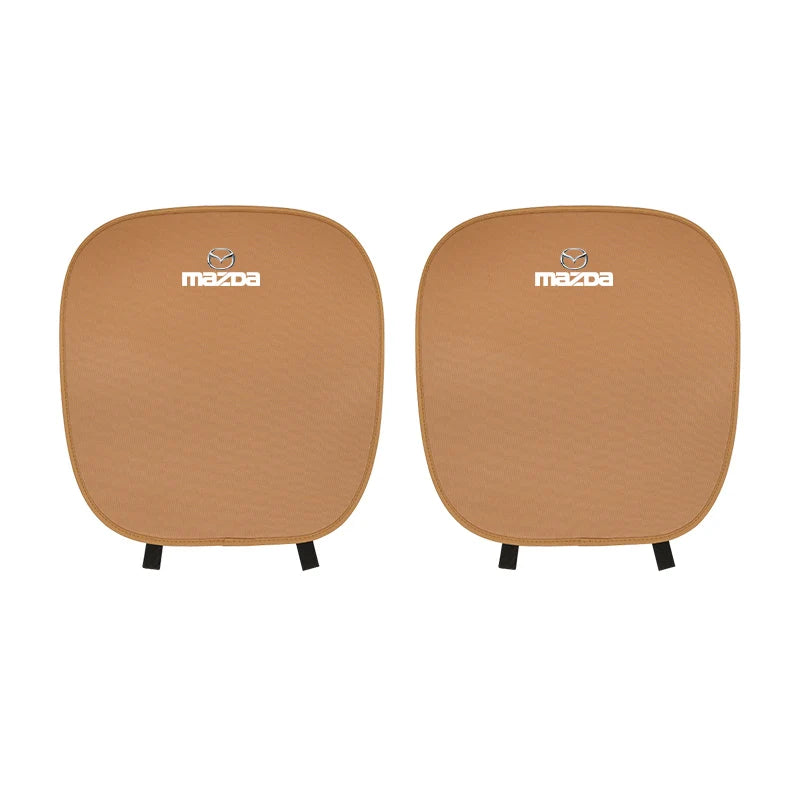 Housses siège respirantes confort premium toutes saisons noir rouge logo Mazda - Mazdrive