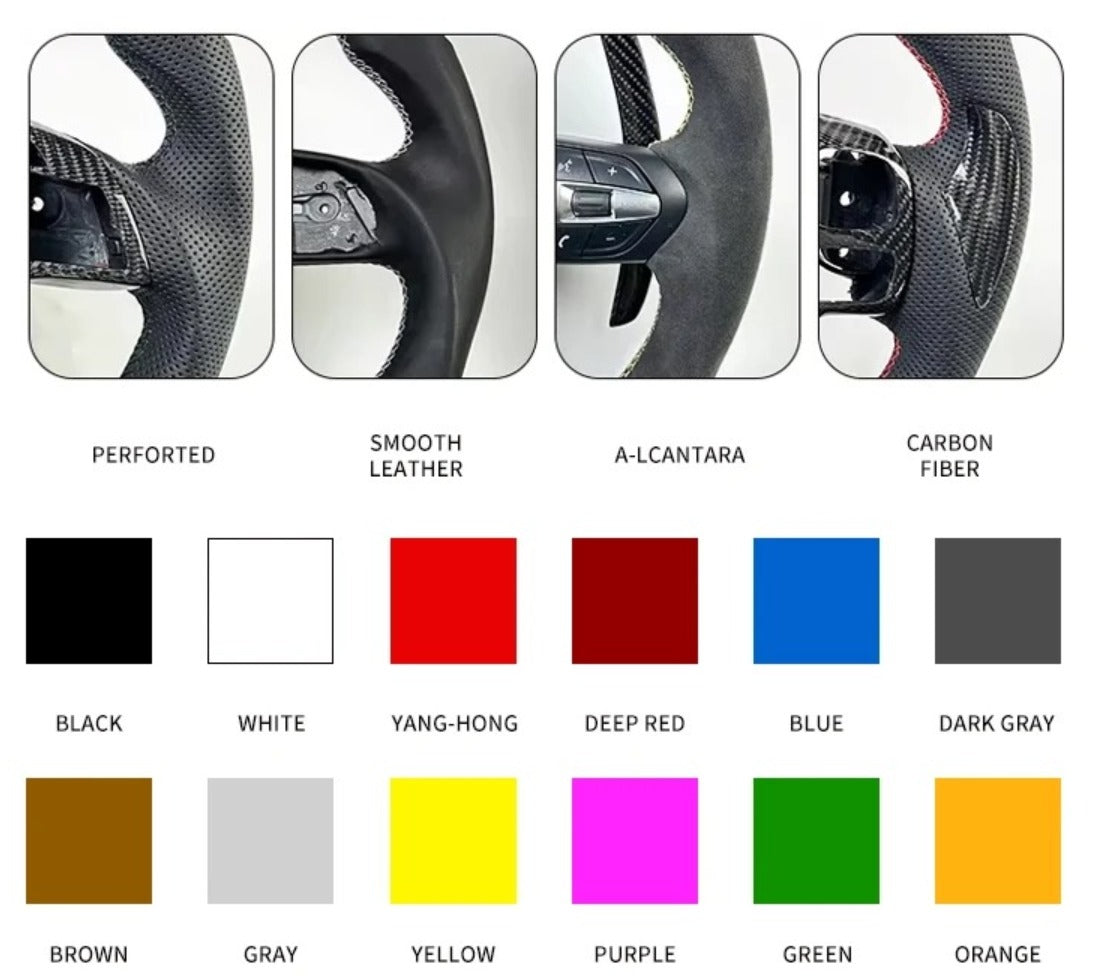 Volant custom en fibre de carbone avec affichage LED – Mazda – photo 15