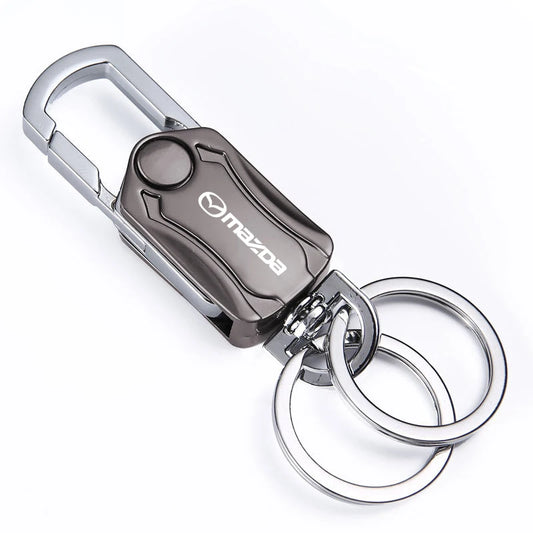 Porte-clés fidget spinner multifonction – Édition Mazda – Gris