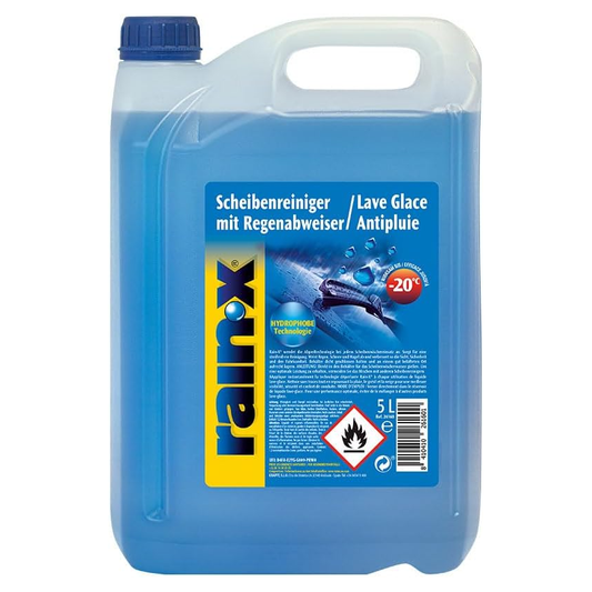 Rain-X lave-glace hydrophobe 5L anti-pluie protection -20°C sans méthanol Mazda - Mazdrive