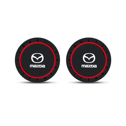 Non-slip silicone coaster for cup holder or water bottle - Mazda Edition
