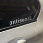 Sticker « antisocial. » Lettrage Gothique pour Voiture – Mazda