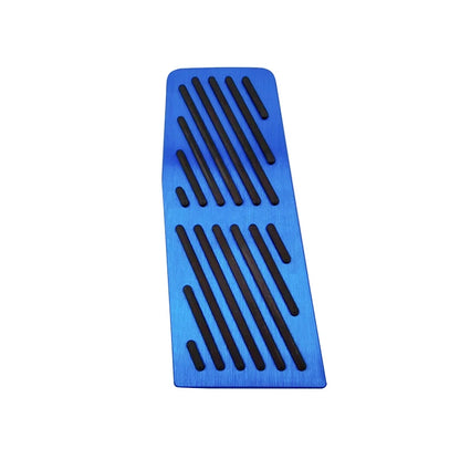 Aluminum brake, accelerator and footrest pedal covers for automatic transmission