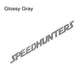 Bandeau de pare-brise Speedhunters en vinyle – Gris brillant