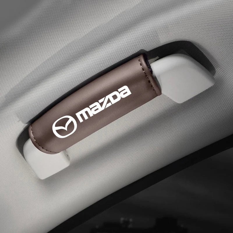 Leatherette Ceiling Handle Covers – Mazda Edition