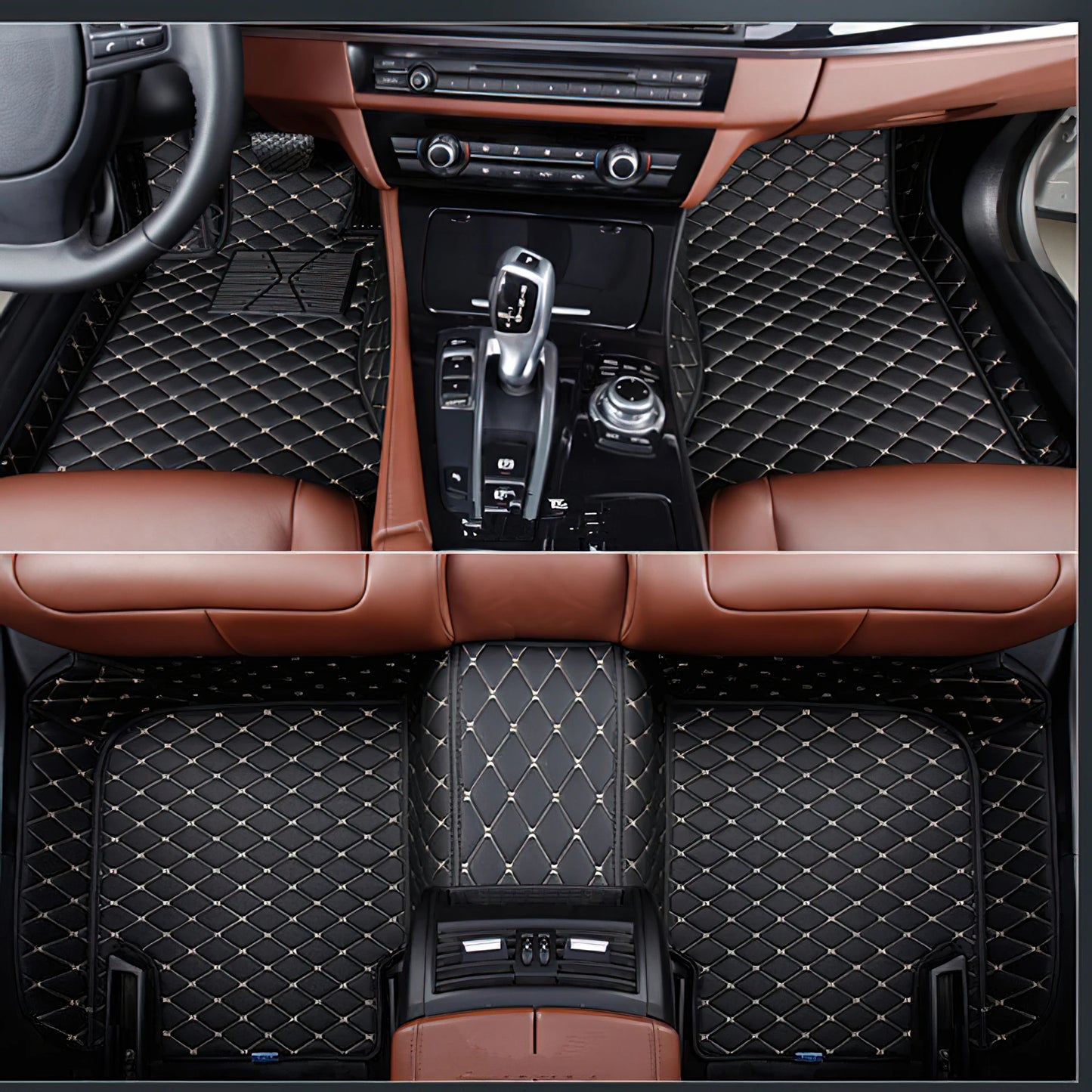 Tapis de Sol Luxe en Cuir PU Sur-Mesure