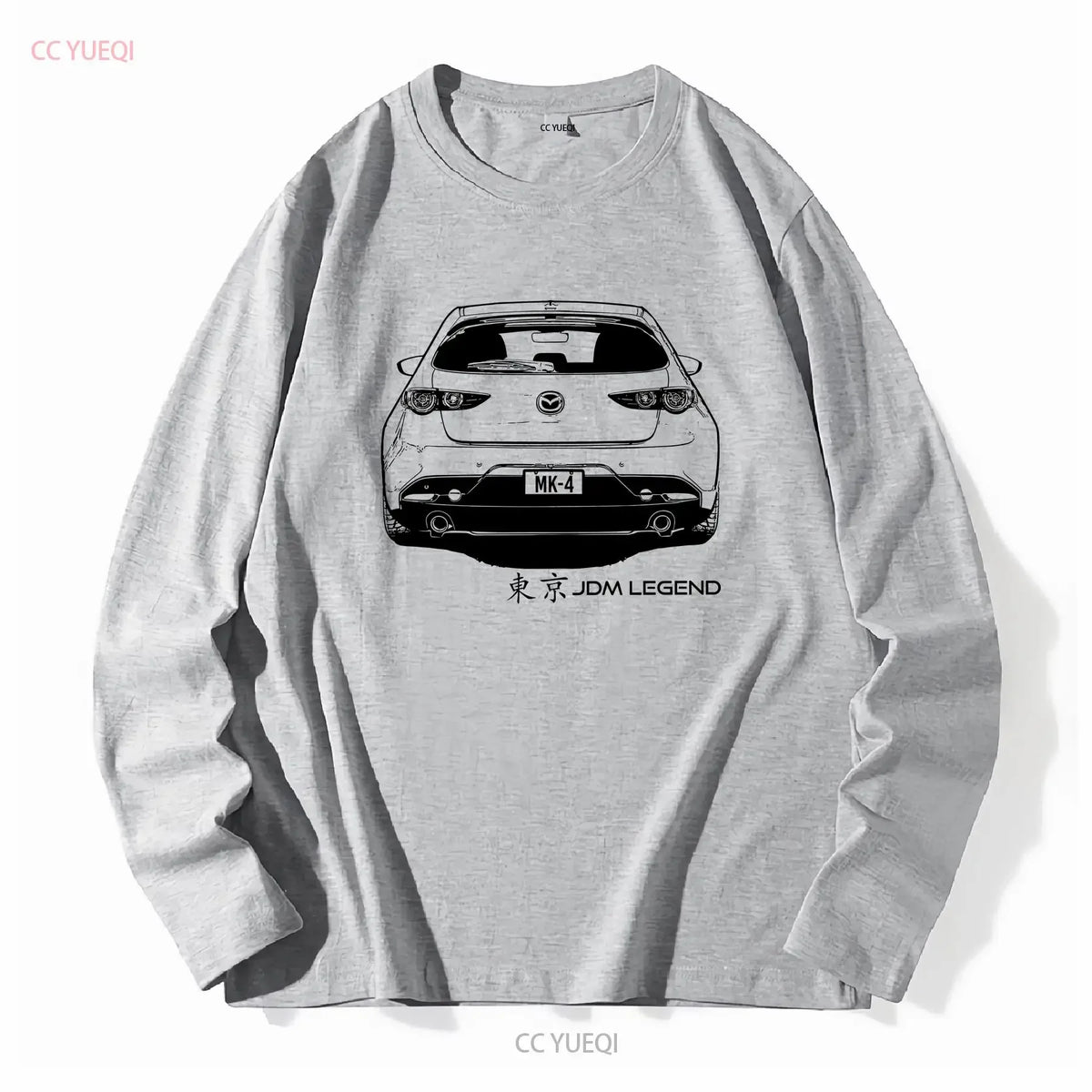 T-Shirt Mazda 3 Compacte BP – Illustration JDM, Manches Courtes ou Longues