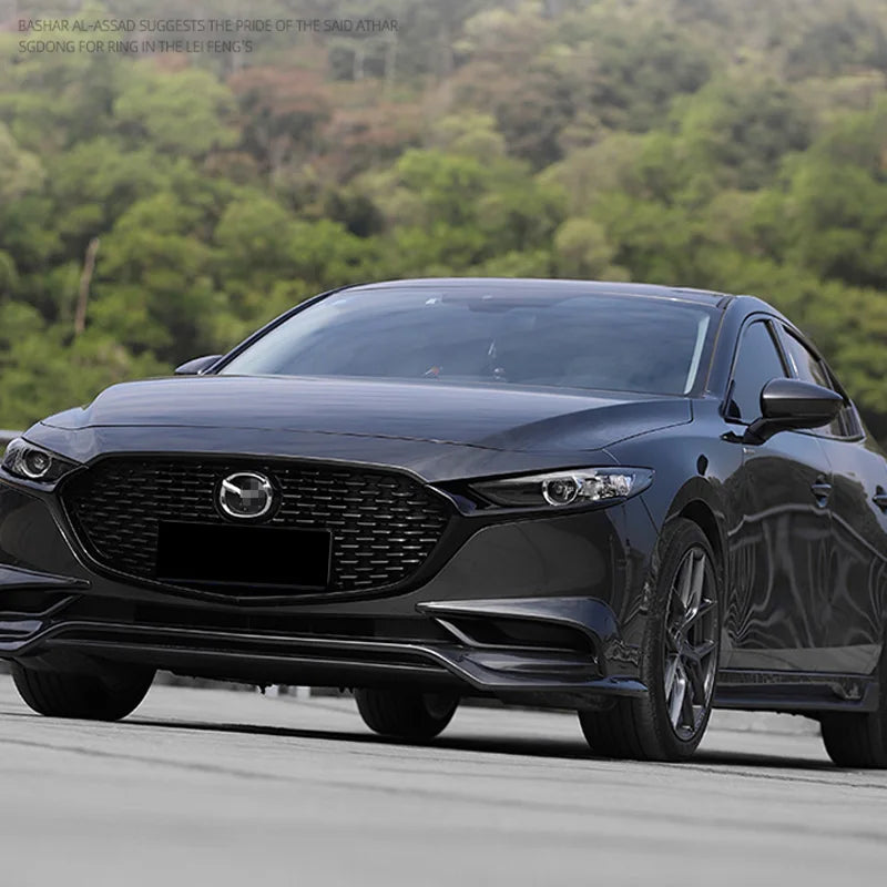 Contour de calandre noir brillant style racing – Mazda 3 Berline BP – photo 5