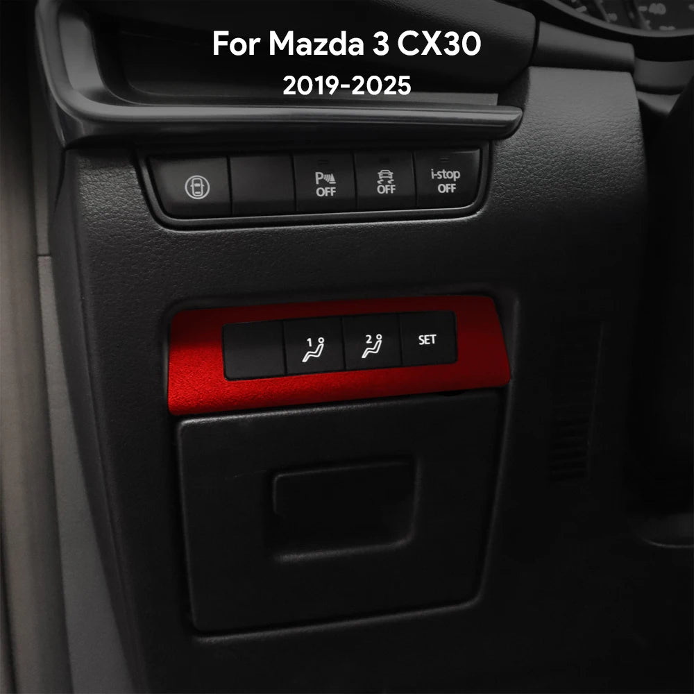 Suede seat memory adjustment panel trim protection