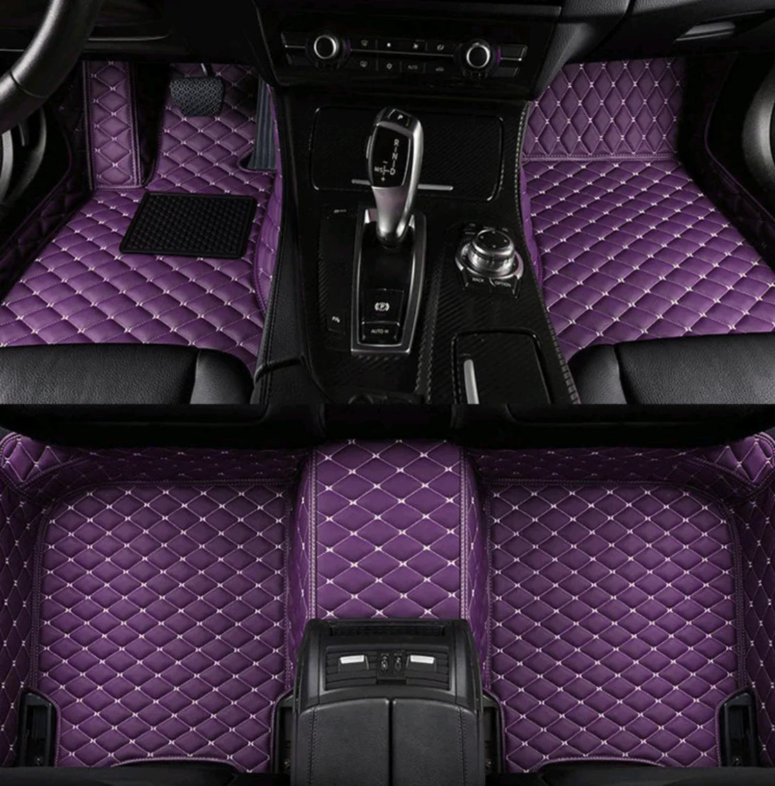 Tapis de Sol Luxe en Cuir PU Sur-Mesure