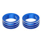 Decorative rings for air conditioning buttons