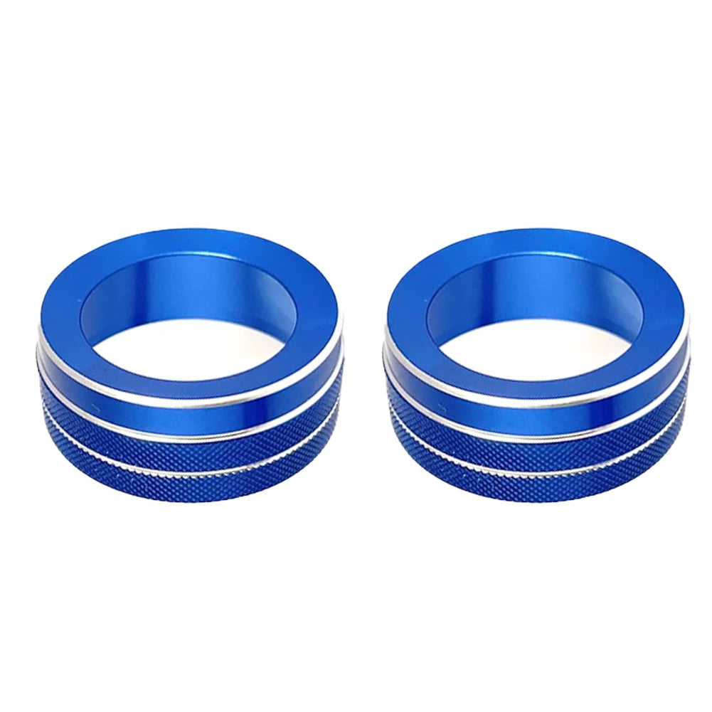 Decorative rings for air conditioning buttons
