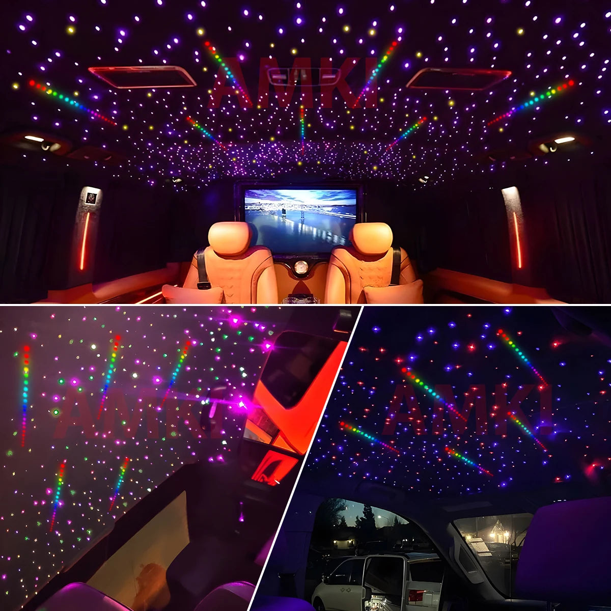 Kit Ciel Étoilé à Fibre Optique avec Effet Météore pour Plafond – Mazda